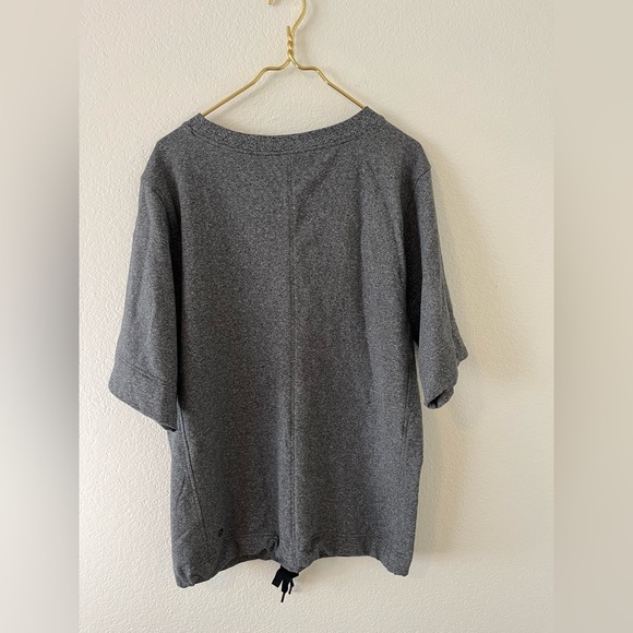 lululemon athletica short sleeve sweater gray - Picture 2 of 3